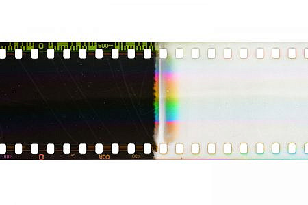 scan of celluloid film